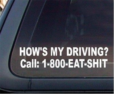 High-quality How's My Driving? Car Decal / Sticker Car Sticker ()
