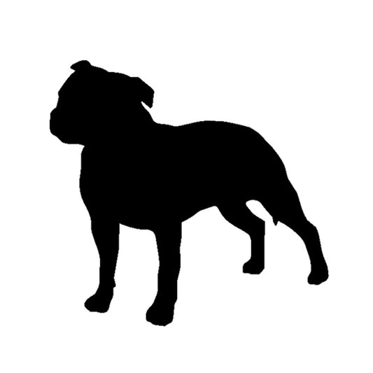 New Hot Staffordshire Bull Terrier Dog Pet Lover Vinyl Decal Sticker for Car Truck Boat Window Bumper Home Wall