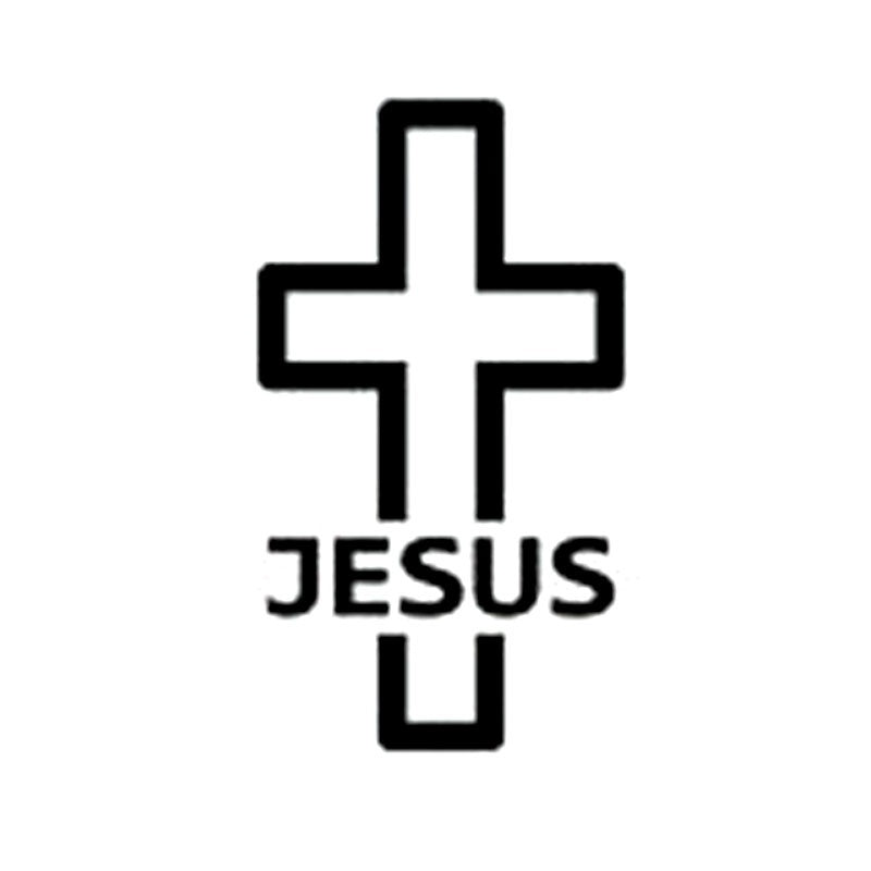 7CM*12.2CM Cross JESUS Religious Car Sticker  decal Car Window Door Wall Decal Car Stylings