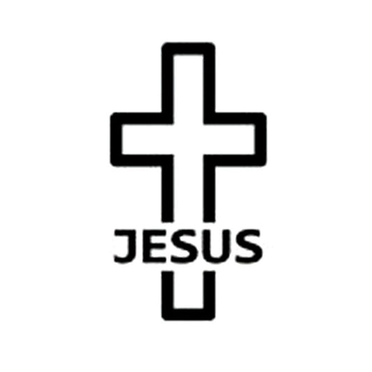 7CM*12.2CM Cross JESUS Religious Car Sticker  decal Car Window Door Wall Decal Car Stylings