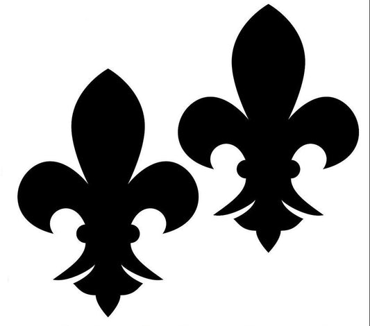 New Hot Fleur De Lis Decal - Car Wall Sticker Window Label Quebec  Orleans French Car Sticker ()