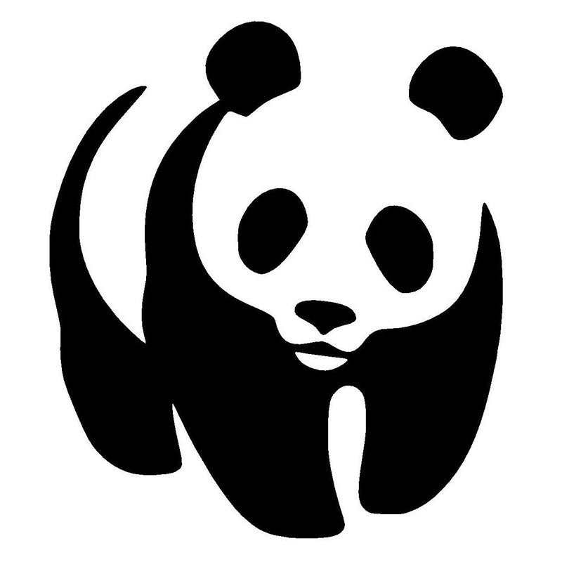 New Brand 12.3*13.9CM Lovely Panda National Treasure Of China Car Sticker Vinyl Car Body Decal Car Styling