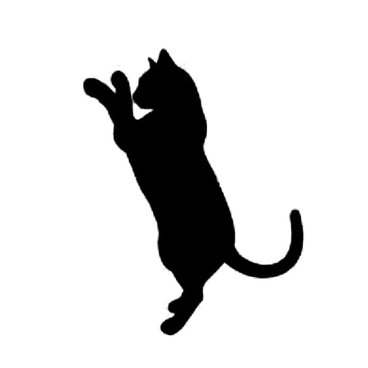 New Hot Funny stickers 10*13CM CATS PLAYING Kitten Animal Cartoon Car Stickers Motorcycle Decals Car Styling Black/Silver C2-0196
