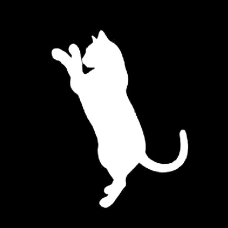 New Hot Funny stickers 10*13CM CATS PLAYING Kitten Animal Cartoon Car Stickers Motorcycle Decals Car Styling Black/Silver C2-0196