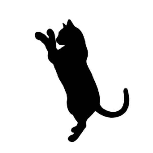 New Hot Funny stickers 10*13CM CATS PLAYING Kitten Animal Cartoon Car Stickers Motorcycle Decals Car Styling Black/Silver C2-0196