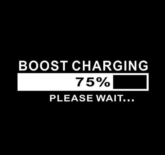 New Fashion 16*5CM BOOST CHARGING Interesting Personality Decorative Motorcycle Car Sticker Decal Car Styling