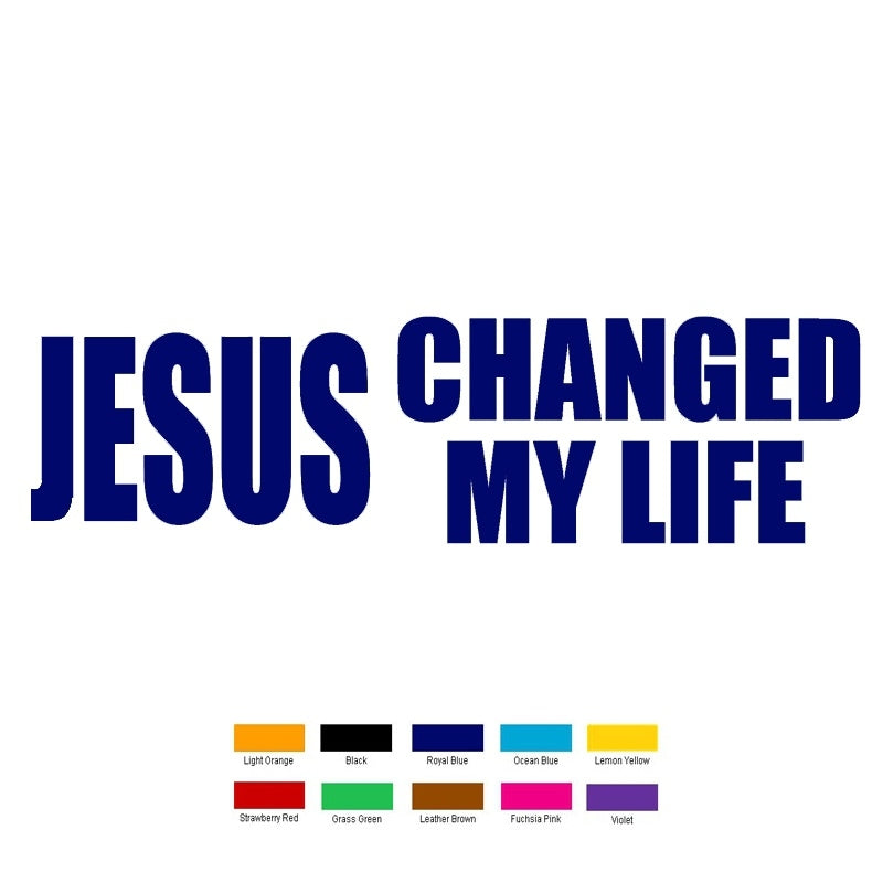 New Hot 20 cmx5 cm Home Decorations Vinyl Decal Car Stickers Window Sticker Waterproof Sticker JDM Jesus Changed My Life