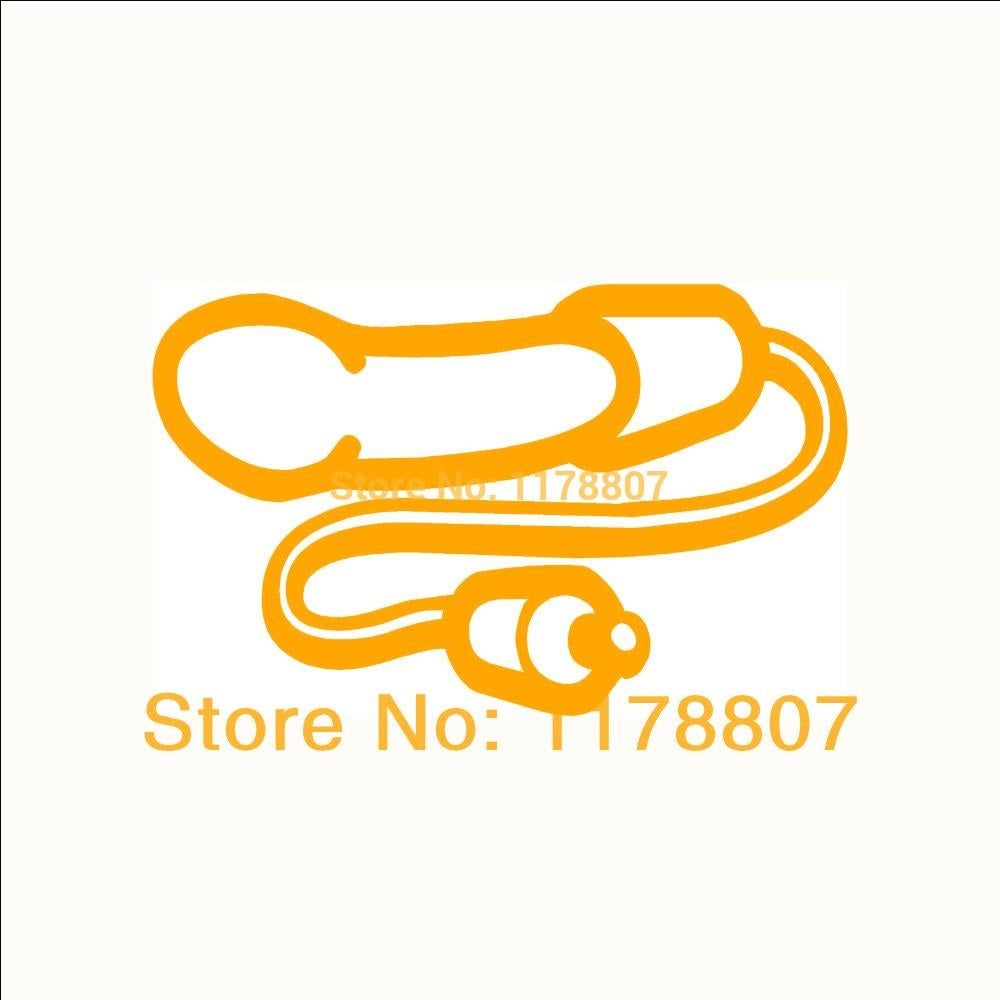 2017 NEW 9 cmx14 cm Vibrator Dildo JDM Graphic Vinyl Decal Car Sticker Windshield Window Glass Bumper Funny Truck Auto Door SUV Art Wall Laptop Waterproof Protector Refit