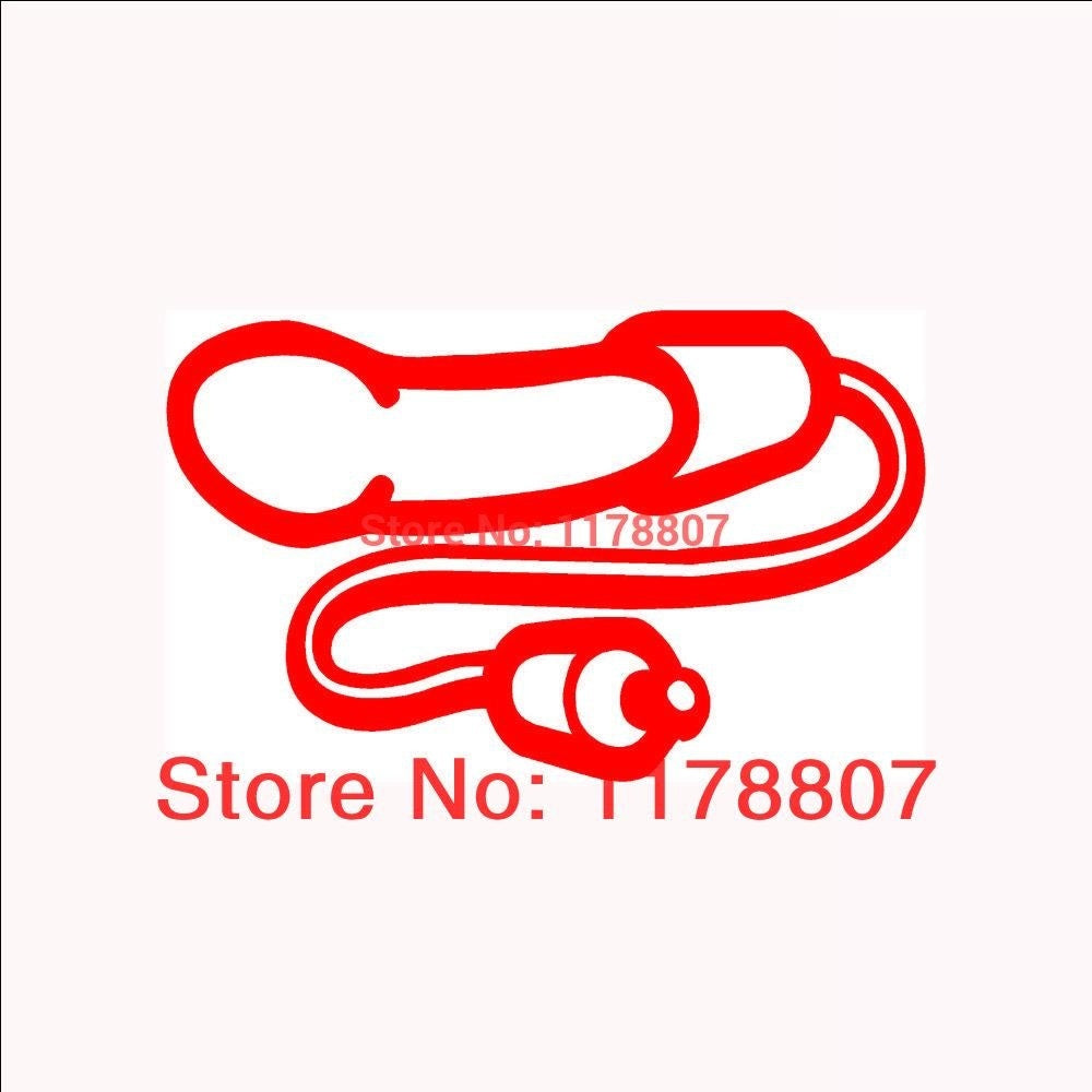 2017 NEW 9 cmx14 cm Vibrator Dildo JDM Graphic Vinyl Decal Car Sticker Windshield Window Glass Bumper Funny Truck Auto Door SUV Art Wall Laptop Waterproof Protector Refit