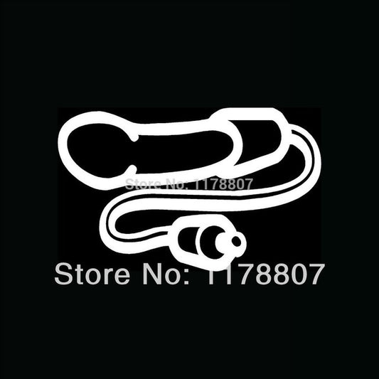 2017 NEW 9 cmx14 cm Vibrator Dildo JDM Graphic Vinyl Decal Car Sticker Windshield Window Glass Bumper Funny Truck Auto Door SUV Art Wall Laptop Waterproof Protector Refit