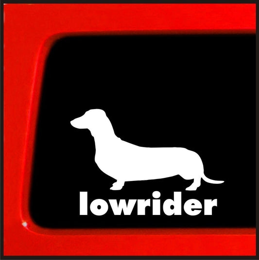 Dachshund wiener dog Lowrider Sticker decal puppy - Car Truck Notebook paws
