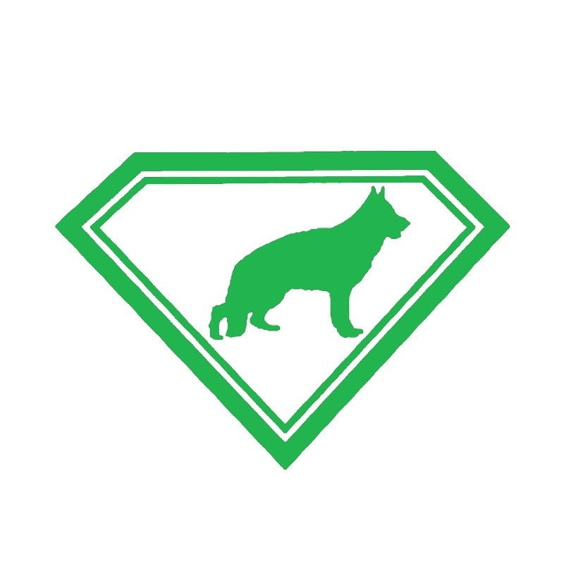 New Hot 19 cmx13.4 cm Automobile Motorcycle Vinyl Decal Car Stickers Glass Window Stickers Jdm Animal 19*13.4cm German Shepherd Dog