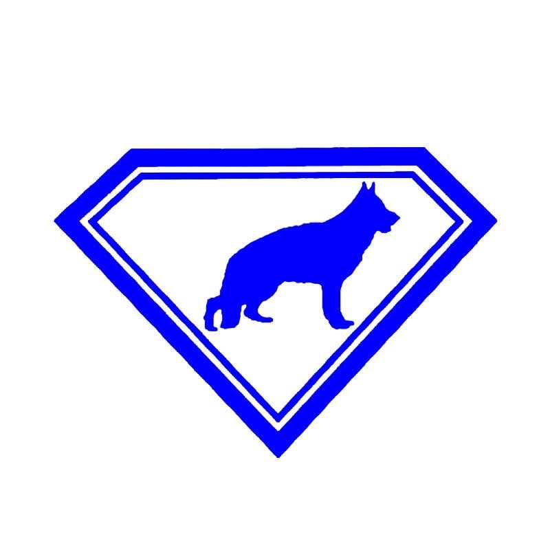 New Hot 19 cmx13.4 cm Automobile Motorcycle Vinyl Decal Car Stickers Glass Window Stickers Jdm Animal 19*13.4cm German Shepherd Dog
