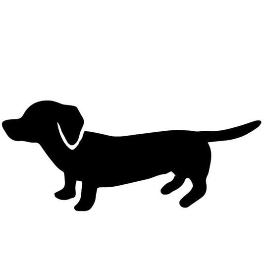 New Hot Dachshund Weiner Dog Car Sticker for Truck Window Bumper Suv Door Laptop Kayak Vinyl Decal 5 Colors Car Sticker