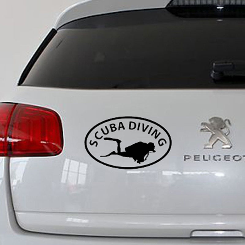 Fashion 15 cm x 10 cm Home Decorations Vinyl Decal Car Stickers Window Sticker Waterproof Sticker JDM Scuba Dive