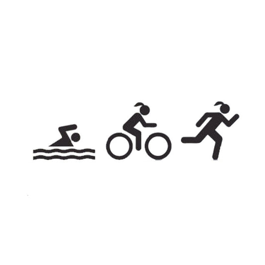 New Brand  Cartoon Girls Triathlon Sports Classic Stickers Motorcycle Decal Fine Decals can be attached to any flat surface