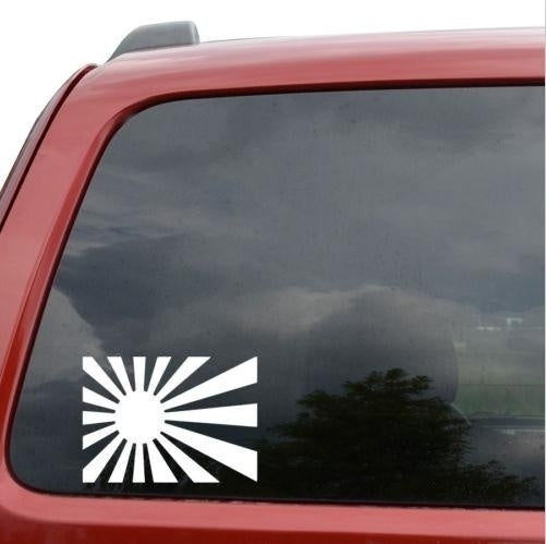 New Hot Japan Flag Rising Sun Jdm Car Window Decor Vinyl Decal Sticker-