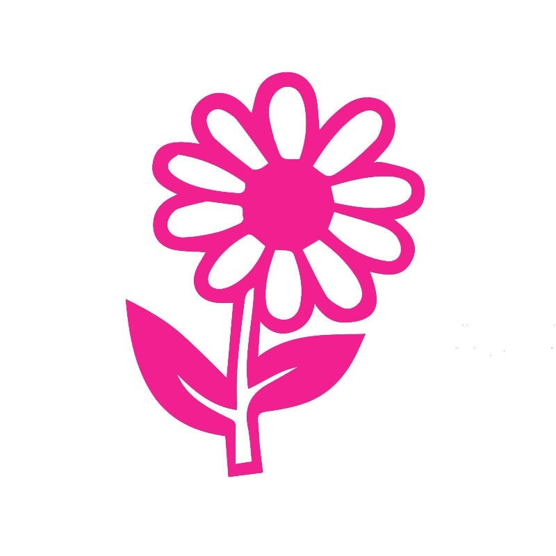 High-quality 10*15 cm Home Decorations Vinyl Decal Car Stickers Window Sticker Waterproof Sticker JDM Daisy Flower