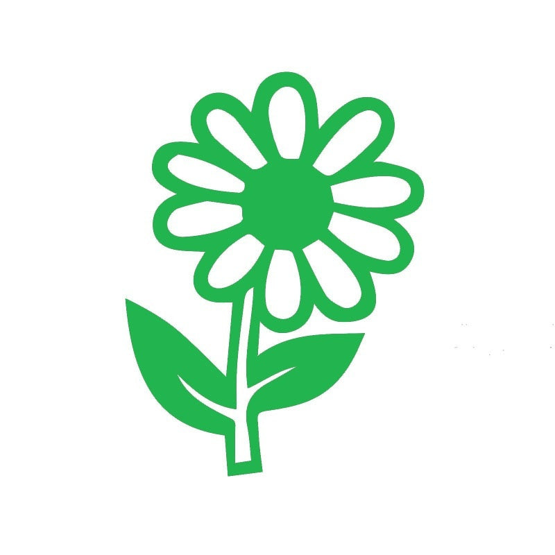 High-quality 10*15 cm Home Decorations Vinyl Decal Car Stickers Window Sticker Waterproof Sticker JDM Daisy Flower