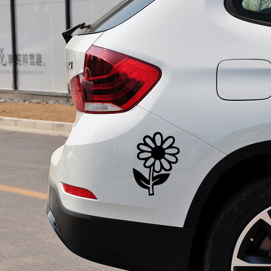 High-quality 10*15 cm Home Decorations Vinyl Decal Car Stickers Window Sticker Waterproof Sticker JDM Daisy Flower