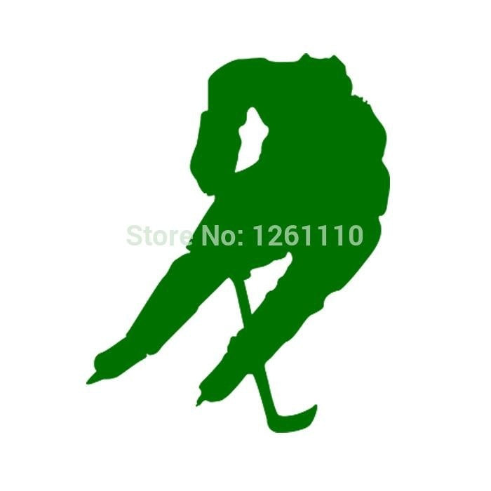 New Fashion 12*15 cm Sport Ice Hockey Skate Graphic Vinyl Decal Car Sticker Window Glass Bumper Funny JDM Truck Auto SUV Art Wall Laptop Waterproof Protector Refit