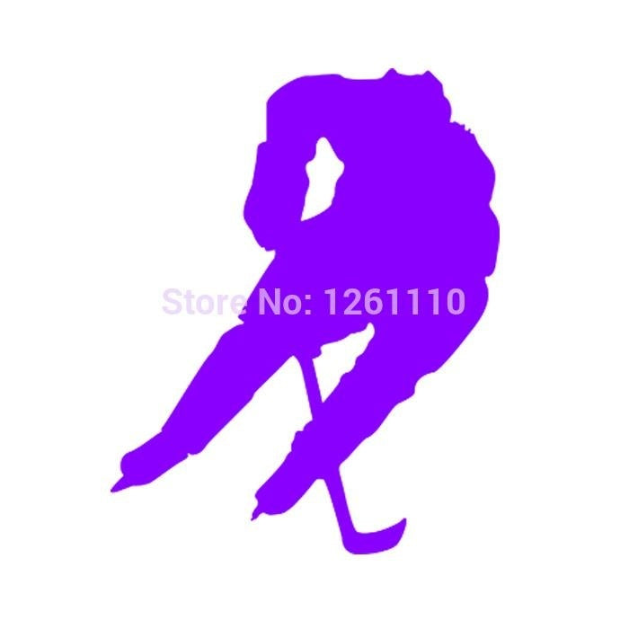 New Fashion 12*15 cm Sport Ice Hockey Skate Graphic Vinyl Decal Car Sticker Window Glass Bumper Funny JDM Truck Auto SUV Art Wall Laptop Waterproof Protector Refit