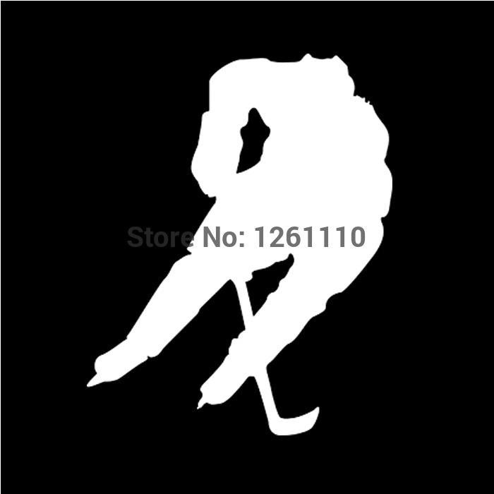 New Fashion 12*15 cm Sport Ice Hockey Skate Graphic Vinyl Decal Car Sticker Window Glass Bumper Funny JDM Truck Auto SUV Art Wall Laptop Waterproof Protector Refit