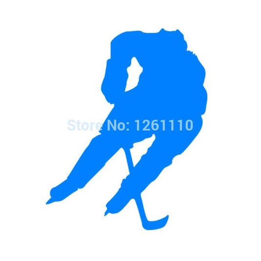 New Fashion 12*15 cm Sport Ice Hockey Skate Graphic Vinyl Decal Car Sticker Window Glass Bumper Funny JDM Truck Auto SUV Art Wall Laptop Waterproof Protector Refit