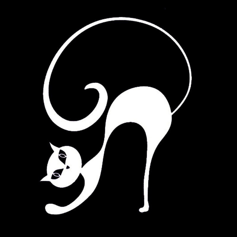 2017 NEW 28.7*38.1CM Creative Pet Cat Car Sticker Vinyl Cute Fation Lovely Car Door Truck Decoration Stickers