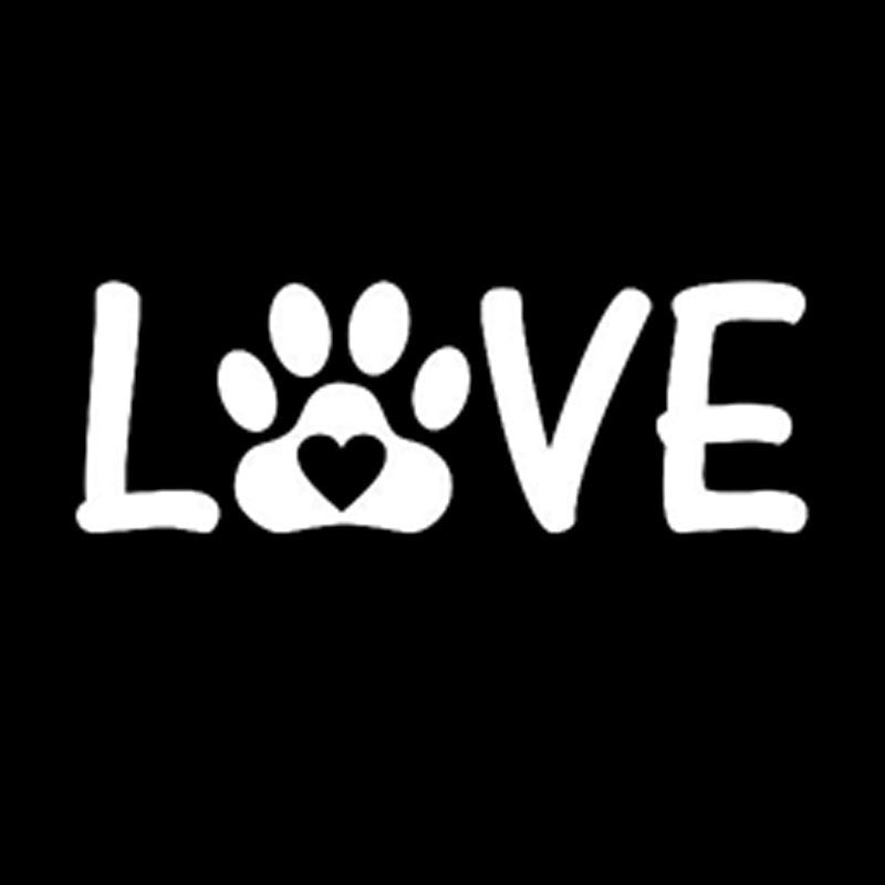 New Fashion 13.5CM*4.8CM Love Paw Sticker Vinyl Decal Pet Animal Car Sticker
