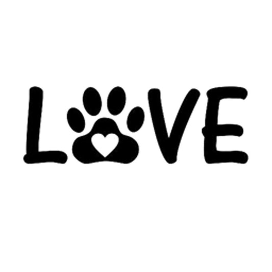New Fashion 13.5CM*4.8CM Love Paw Sticker Vinyl Decal Pet Animal Car Sticker