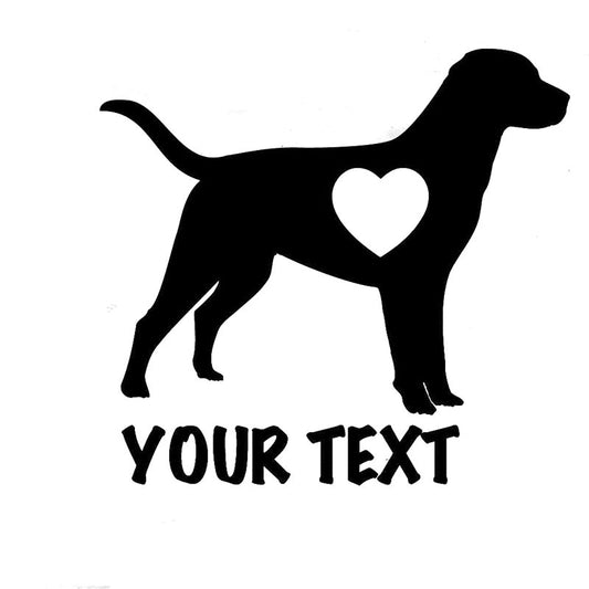 13CM*12CM Labrador Retriever Dog Love - Car Styling Car Sticker