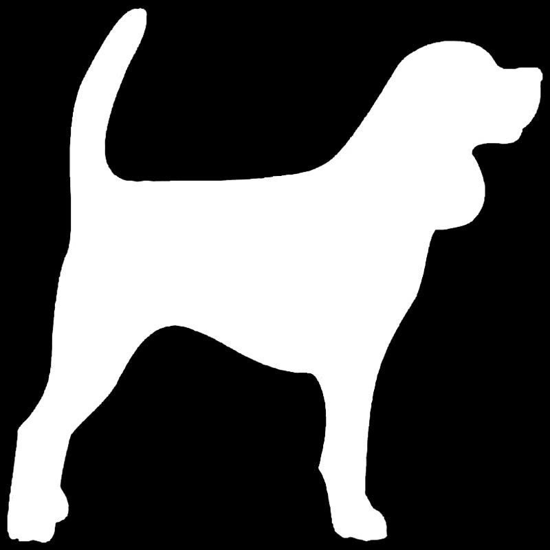 New Brand 15*15CM Beagle Dog Vinyl Decal Silhouette Car Stickers Car Styling Bumper Accessories