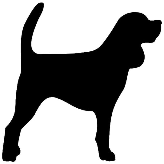 New Brand 15*15CM Beagle Dog Vinyl Decal Silhouette Car Stickers Car Styling Bumper Accessories