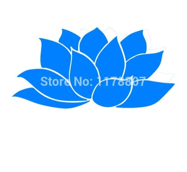 2017 NEW 8*15 cm Namaste Lotus Flower Hindu Yoga JDM Graphic Vinyl Decal Car Sticker Windshield Window Glass Bumper Funny Truck Auto Door SUV Art Wall Laptop Waterproof Protector Refit