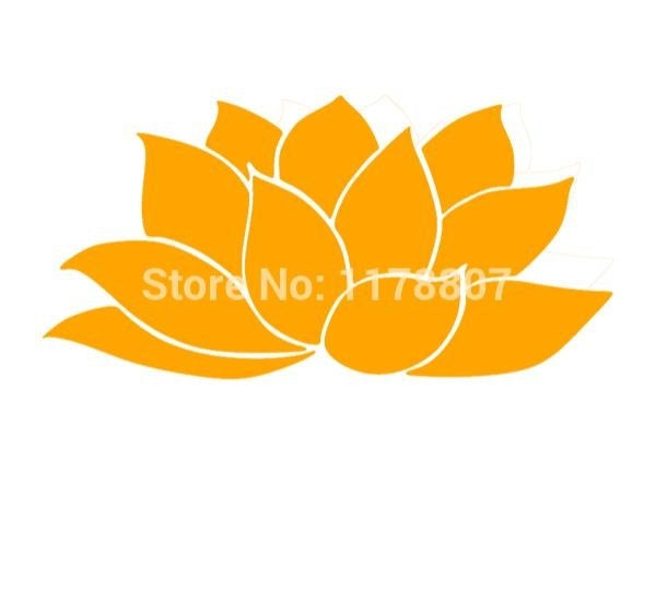 2017 NEW 8*15 cm Namaste Lotus Flower Hindu Yoga JDM Graphic Vinyl Decal Car Sticker Windshield Window Glass Bumper Funny Truck Auto Door SUV Art Wall Laptop Waterproof Protector Refit