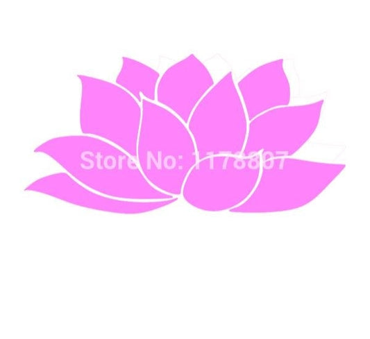 2017 NEW 8*15 cm Namaste Lotus Flower Hindu Yoga JDM Graphic Vinyl Decal Car Sticker Windshield Window Glass Bumper Funny Truck Auto Door SUV Art Wall Laptop Waterproof Protector Refit