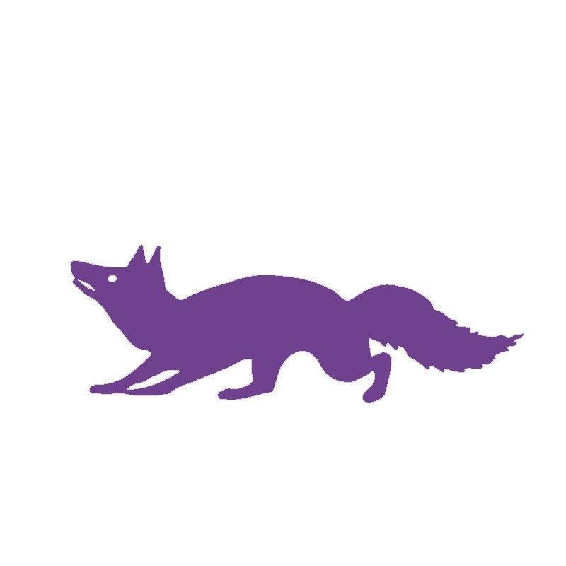 Hot 15*5 cm Fox - Side View Graphic Vinyl Decal Car Window Glass Bumper Sticker funny JDM Auto SUV Art Wall Laptop Waterproof Protector Refit