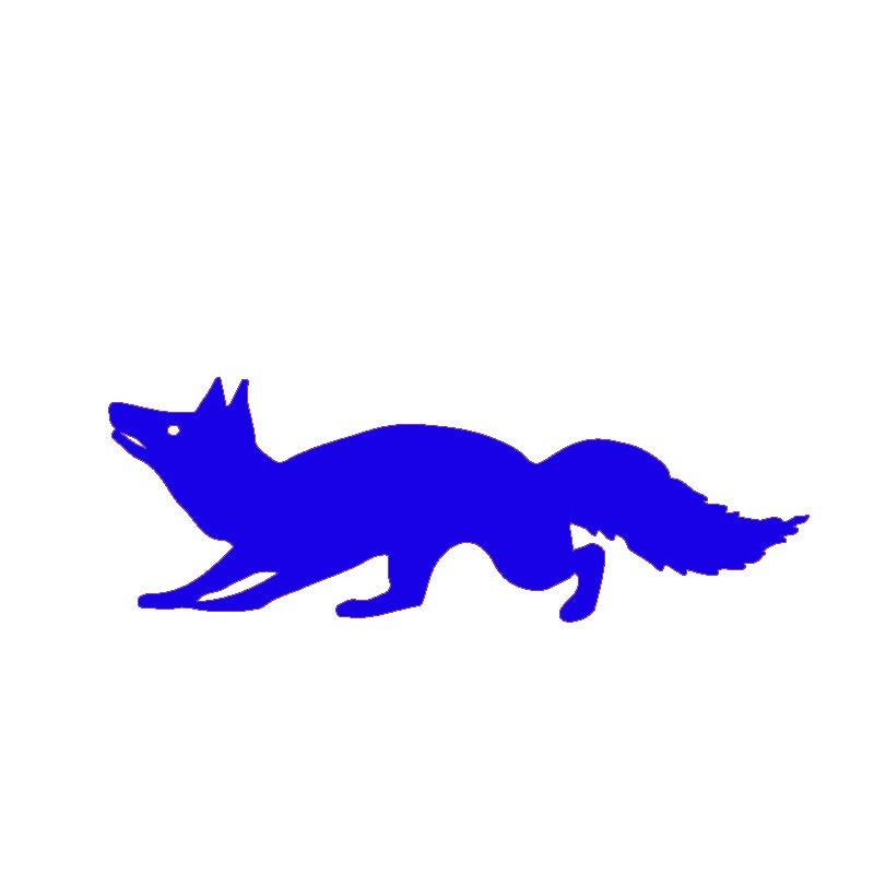 Hot 15*5 cm Fox - Side View Graphic Vinyl Decal Car Window Glass Bumper Sticker funny JDM Auto SUV Art Wall Laptop Waterproof Protector Refit