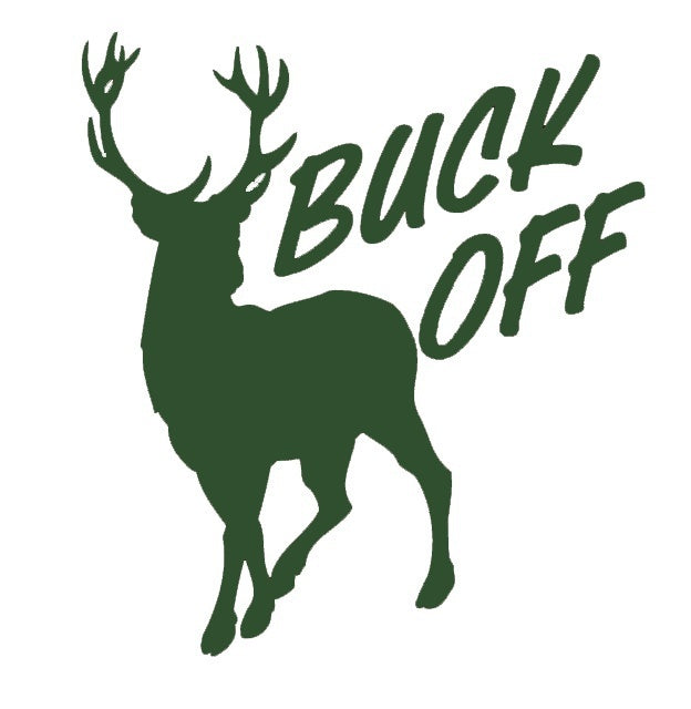 Fashion 6* 5.4 inch Buck Off Deer Animal Graphic Vinyl Decal Car Window Glass Bumper Sticker funny JDM Auto SUV Art Wall Laptop Waterproof Protector Refit