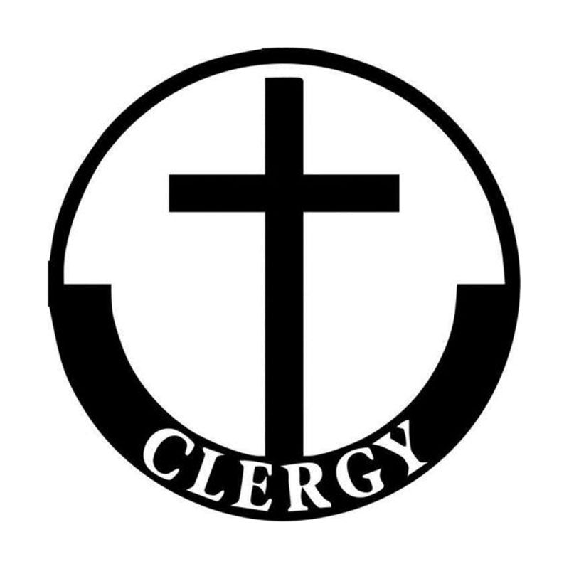 Hot 15CM*15CM Creative Personality Clergy Christian Jesus  Window Stickers