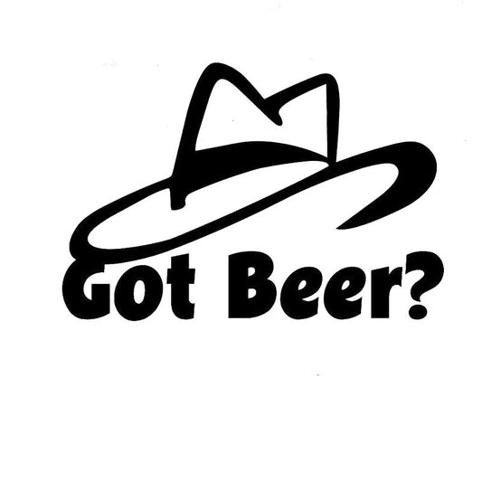 High-quality 15.6CM*10.4CM Got Beer? Booze Hat Car Auto Vinyl Decal Sticker Car Accessories Funny Car Sticker