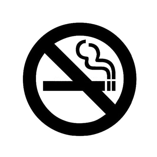 2017 NEW 12.5*12.5CM No Smoking Signs Car Stickers Cartoon Car Sticker Decals Body Decoration