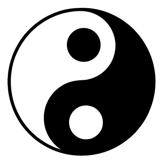 New Brand 12.5*12.5CM YIN YANG Cartoon Personalized Car Stickers Motorcycle Decals Car Accessories