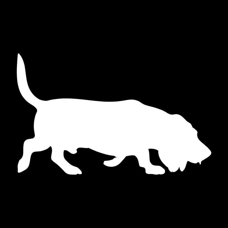2017 NEW 15.2*9.5CM Basset Hound Dog Vinyl Decal Ceative Car Stickers Motorcycle Car Styling Accessories