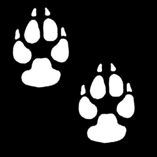 New Hot 7*10CM Classic Animal Paw Print Car Sticker  Funny Car Motorcycle Accessories
