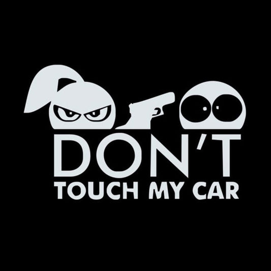 New Brand 14.8CM*9CM Creative Personality Funny Cartoon Don't Touck My Car Vinyl Accessories