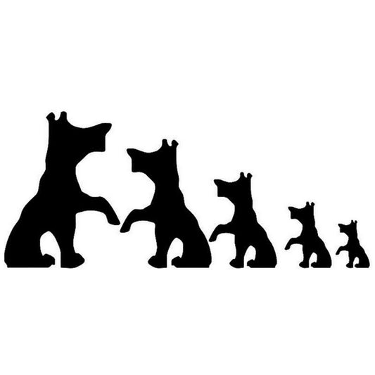 New Fashion  Dog Family Pet Dog Car Accessories Vinyl Car Sticker Car Styling Fine Decals can be attached to any flat surface zhang242