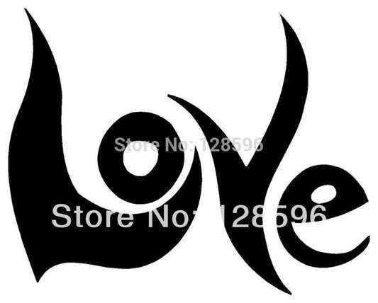 2017 NEW  LOVE Sticker Retro 60s 70s Peace Hippie Car Vinyl Decal
