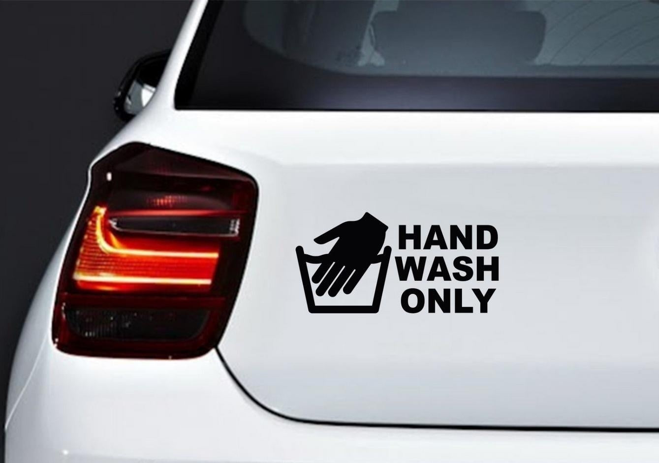 Fashion Hand Wash Only Jdm Car Body Window Bumper Vinyl Decal Sticker Car Sticker